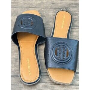 Tommy Hilfiger Pallet Slides | Black/Brown | 9M